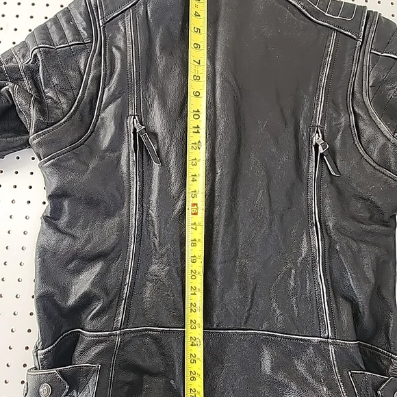 Harley Davidson Screamin Eagle Leather Jacket Mens XL Distressed Look Vented